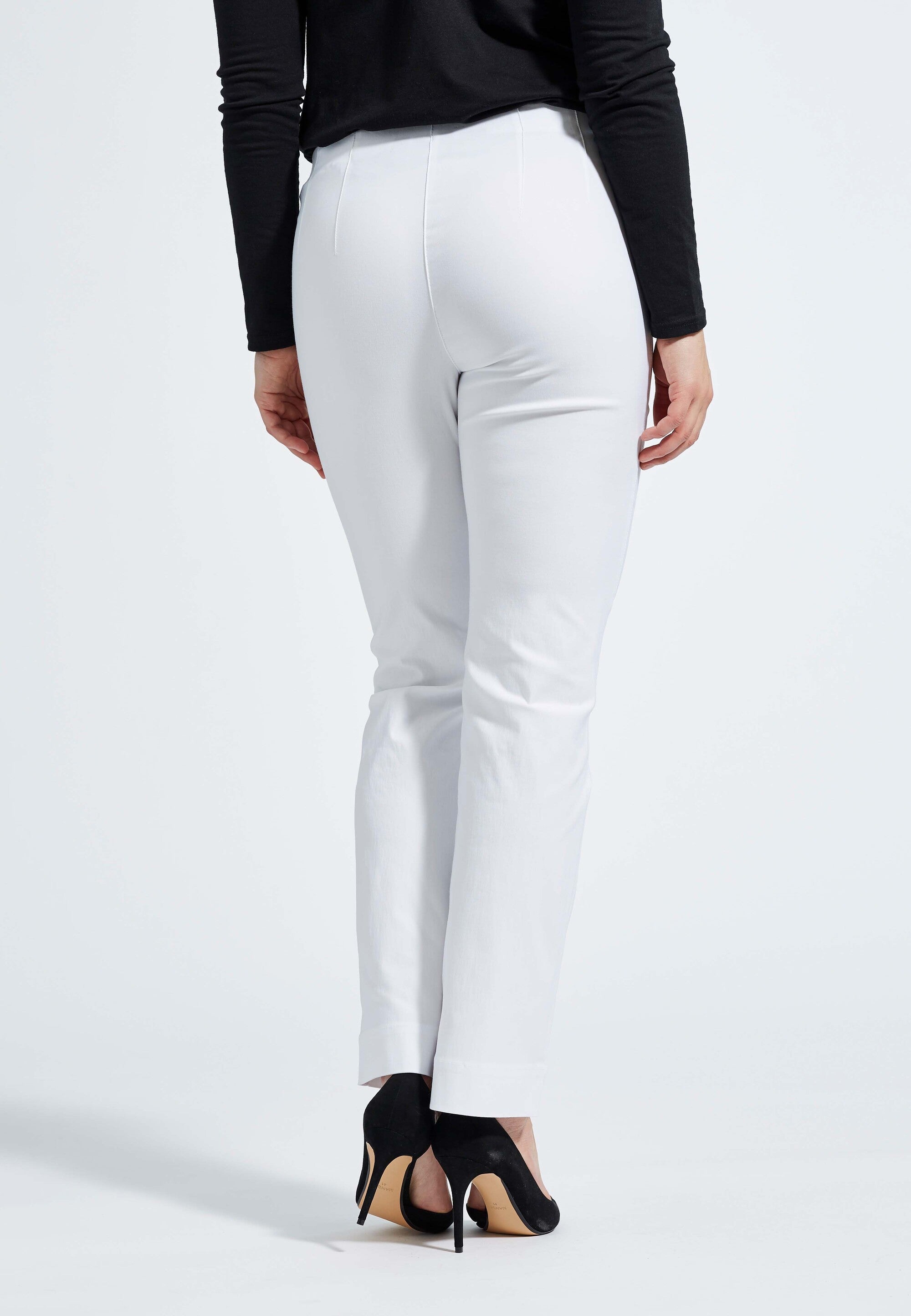 LAURIE  Bella Straight - Medium Length Trousers STRAIGHT 10970 White