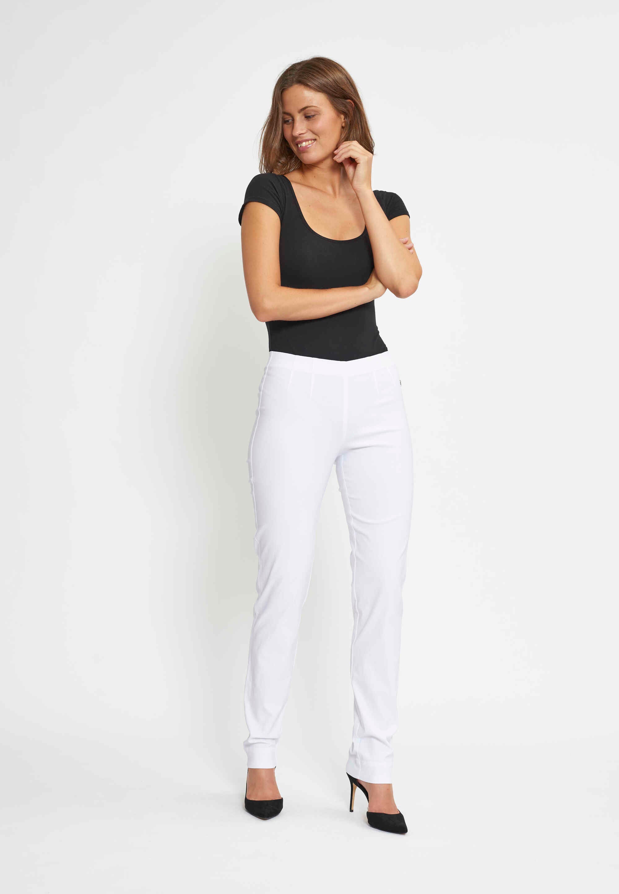 LAURIE  Betty Regular - Long Length Trousers REGULAR 10970 White