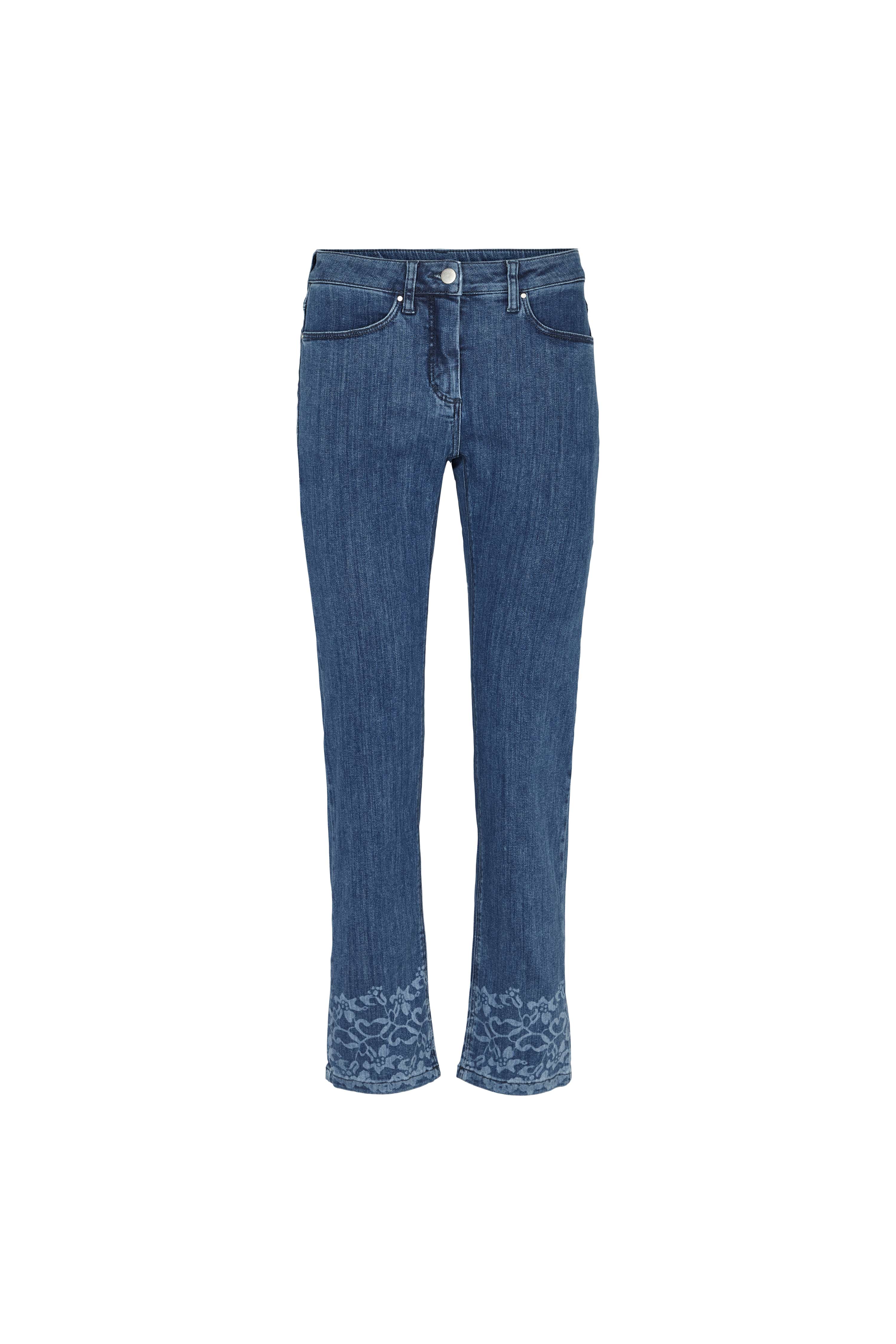 LAURIE  Charlotte Lazer Regular - Medium Length Trousers REGULAR 45504 Medium Blue Denim