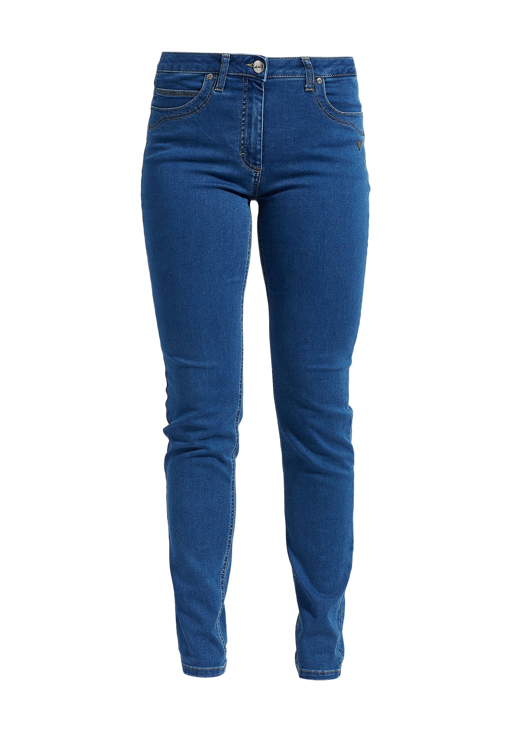 LAURIE  Charlotte Regular - Medium Length Trousers REGULAR 43515 Medium Blue Denim
