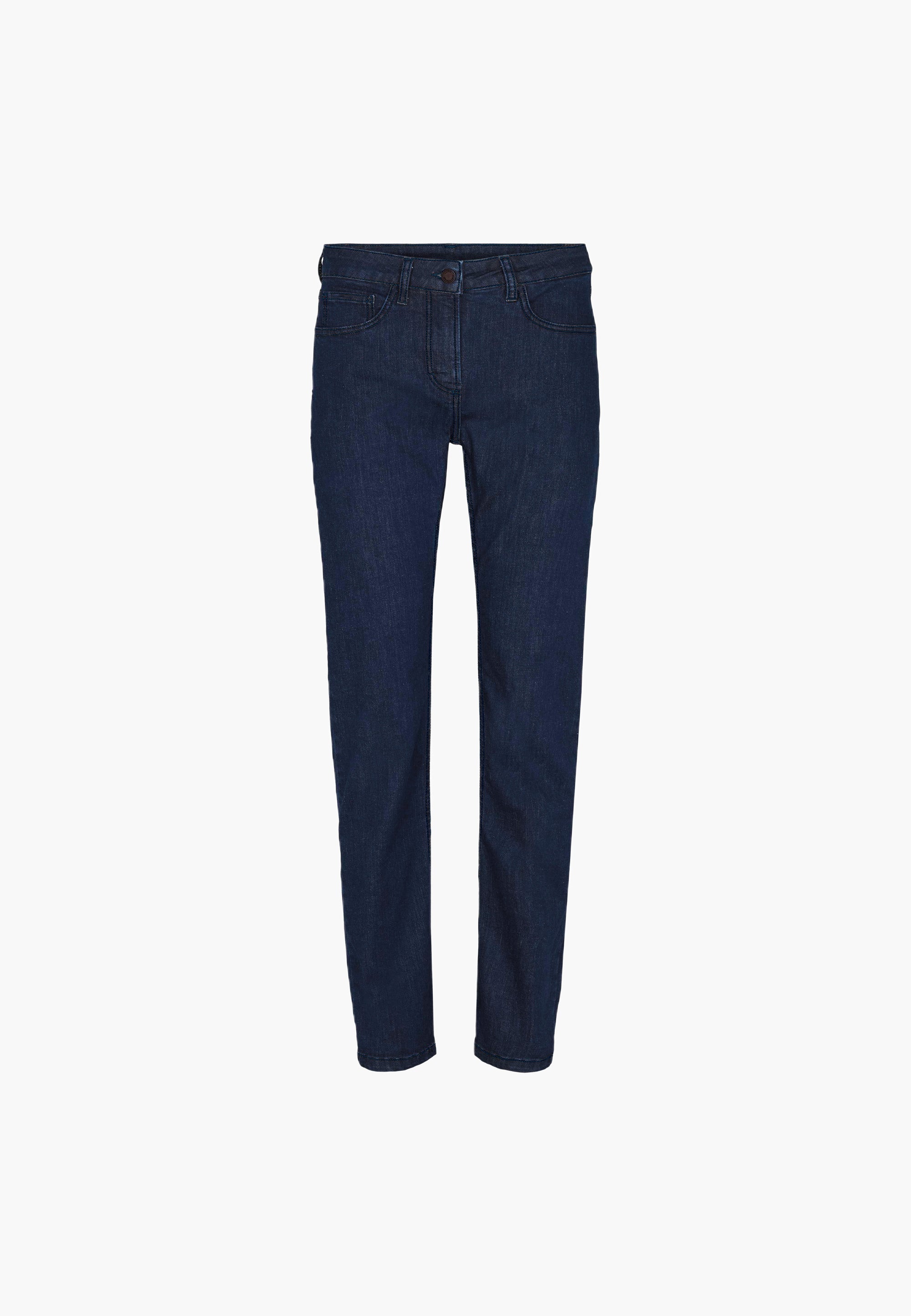 LAURIE  Charlotte Regular - Medium Length - Ecolabel Trousers REGULAR 49505 Dark Blue Denim