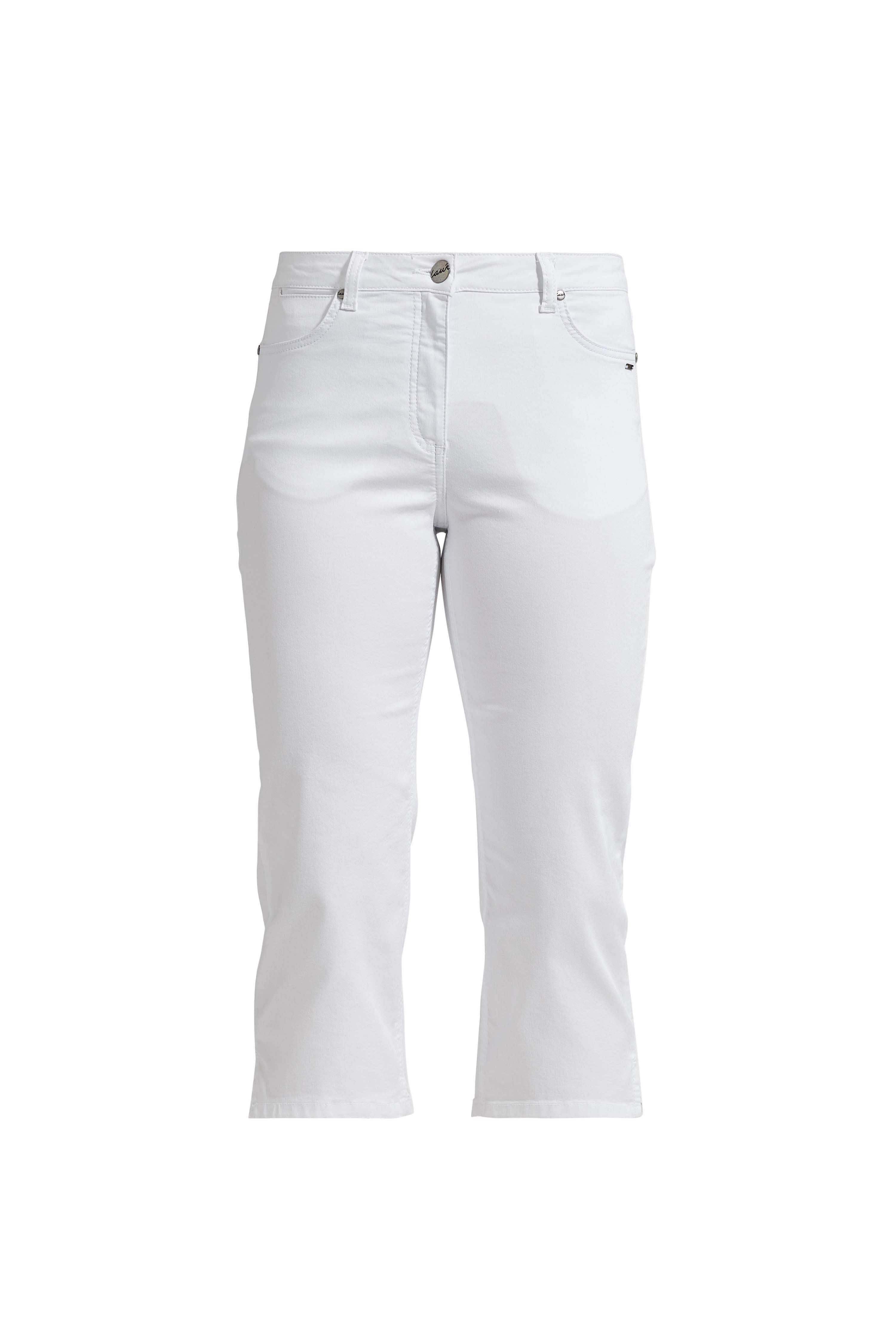 LAURIE  Charlotte Regular Capri Medium Length Trousers REGULAR 10100 White
