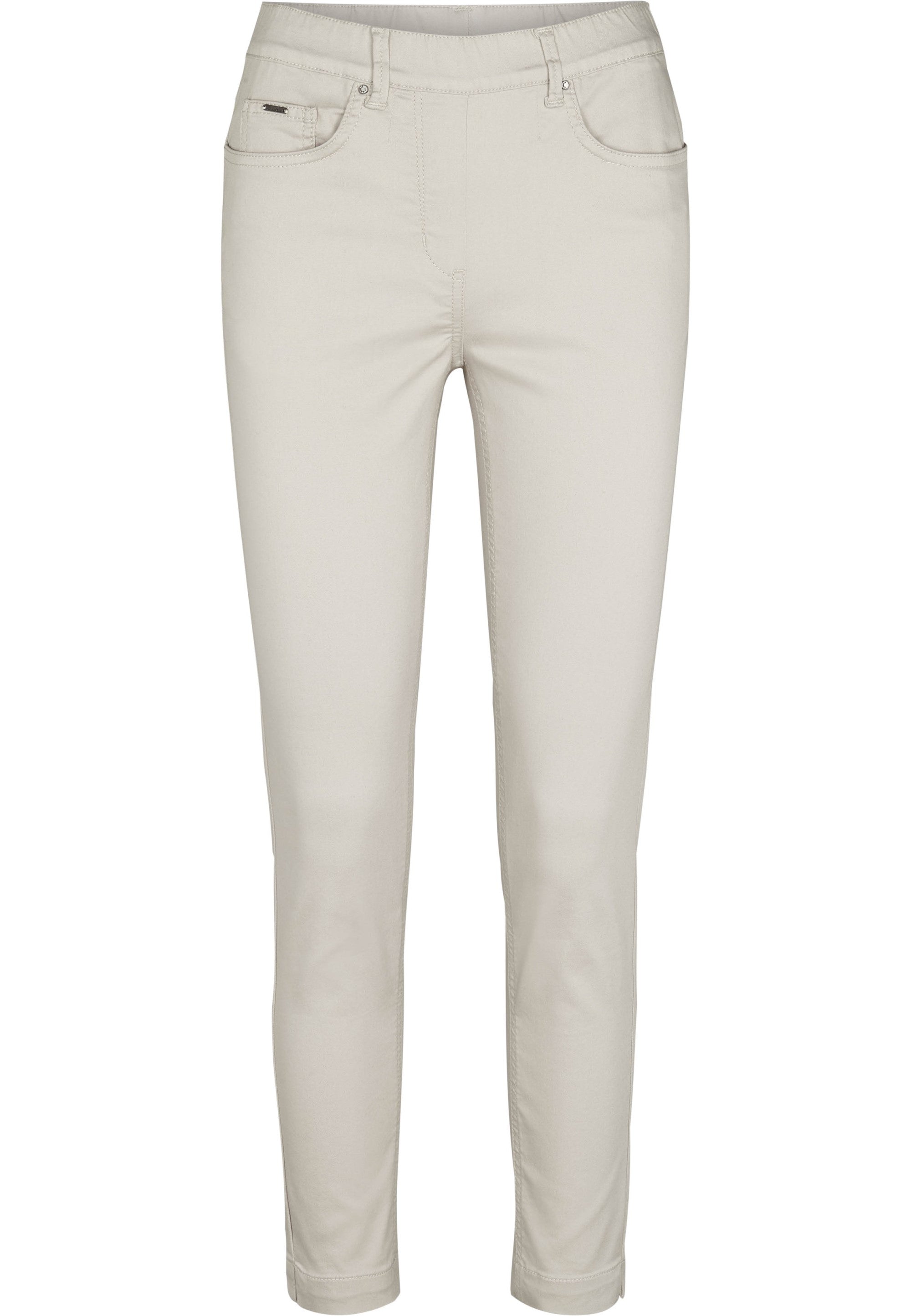 LAURIE  Faith Slim - Extra Short Length Trousers SLIM 25107 Grey Sand