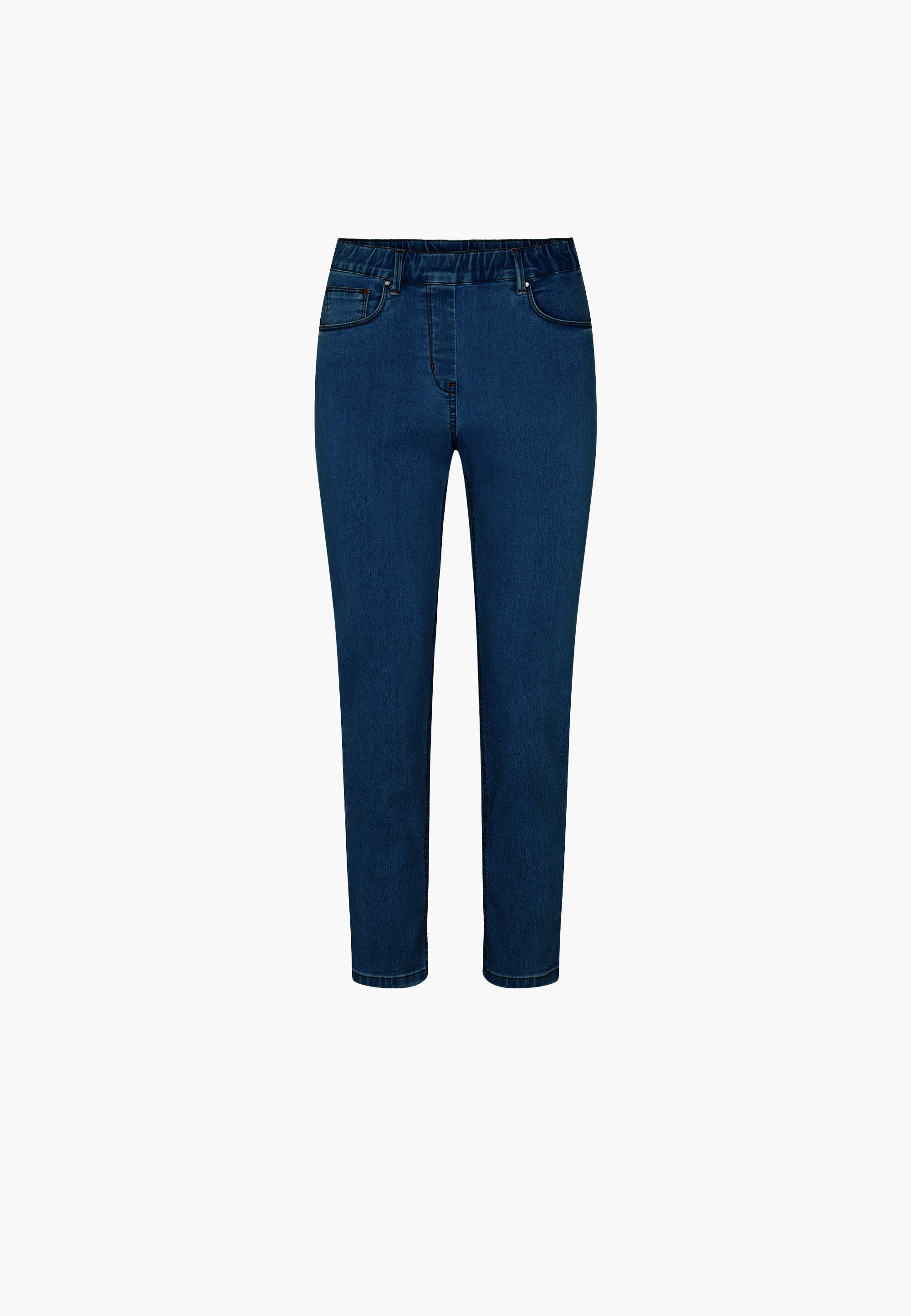 LAURIE  Hannah Regular - Extra Short Length Trousers REGULAR 49501 Dark Blue Denim