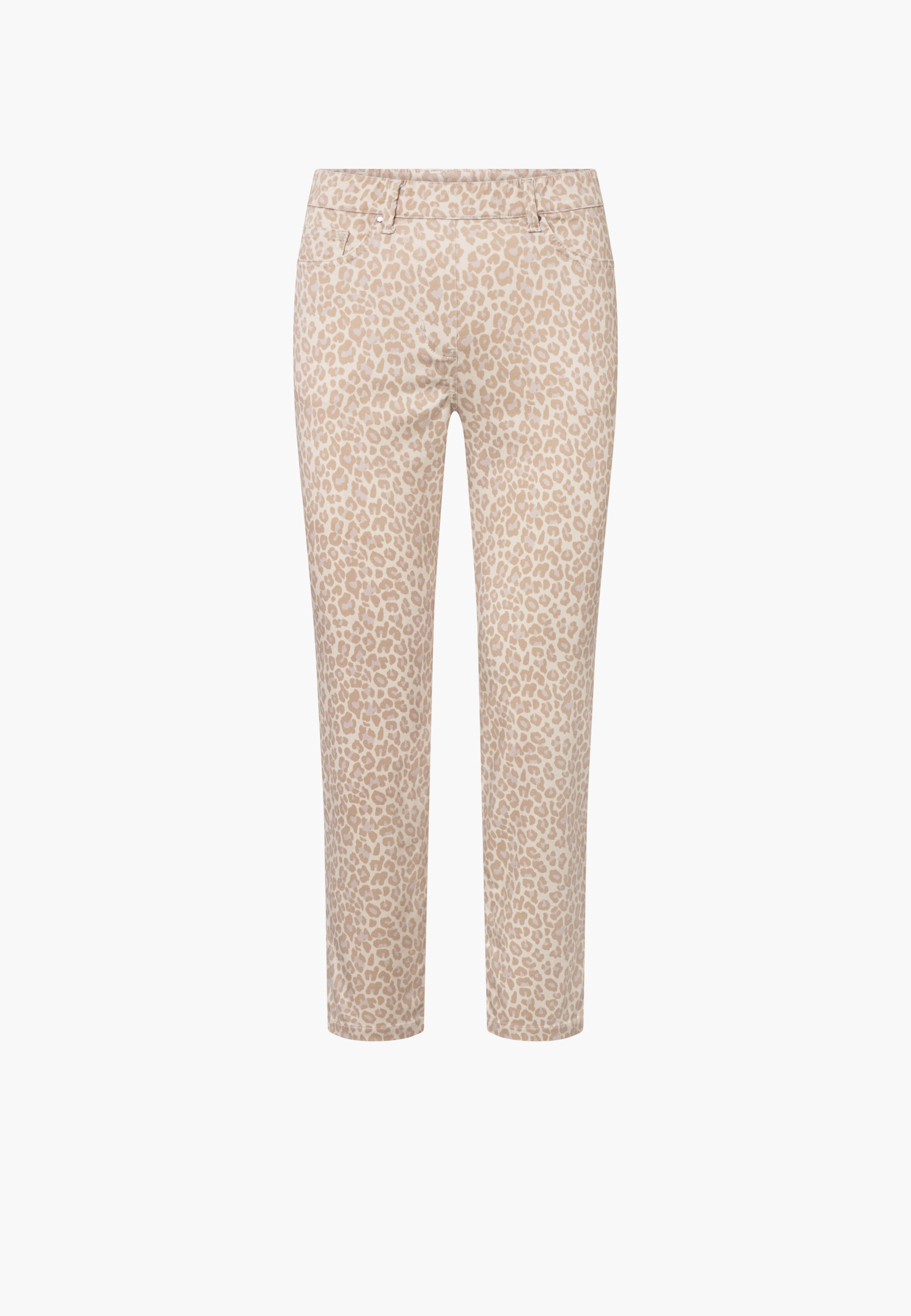 LAURIE Hannah Regular - Extra Short Length Trousers REGULAR 13036 Birch Leopard