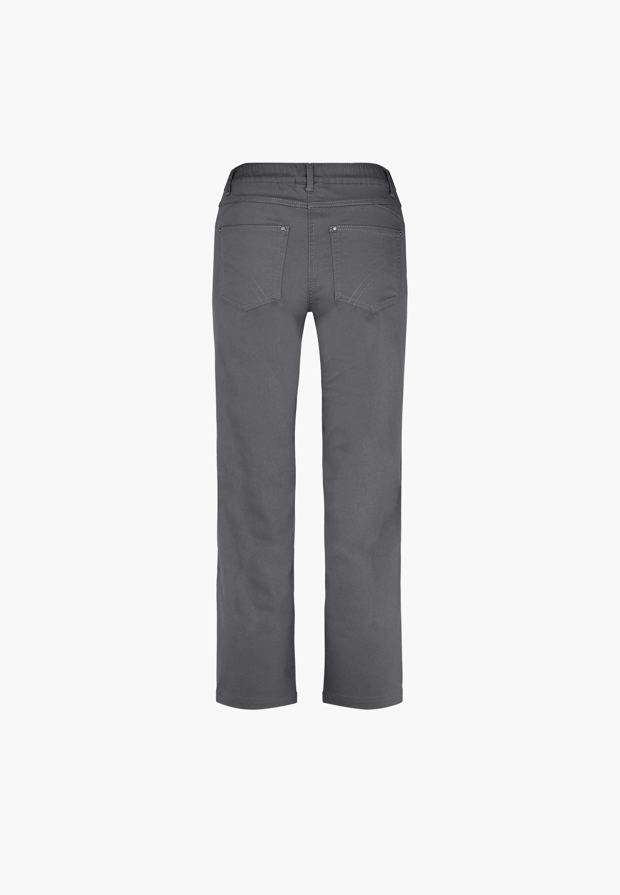 LAURIE  Helen Straight - Medium Length Trousers STRAIGHT 97000 Anthracite