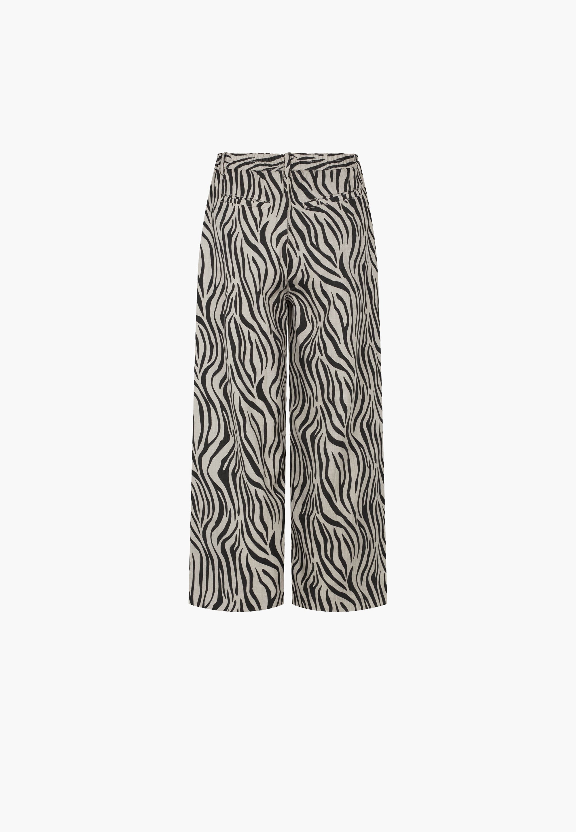 LAURIE  Hilde Loose Crop Trousers LOOSE 25010 Grey Sand Print