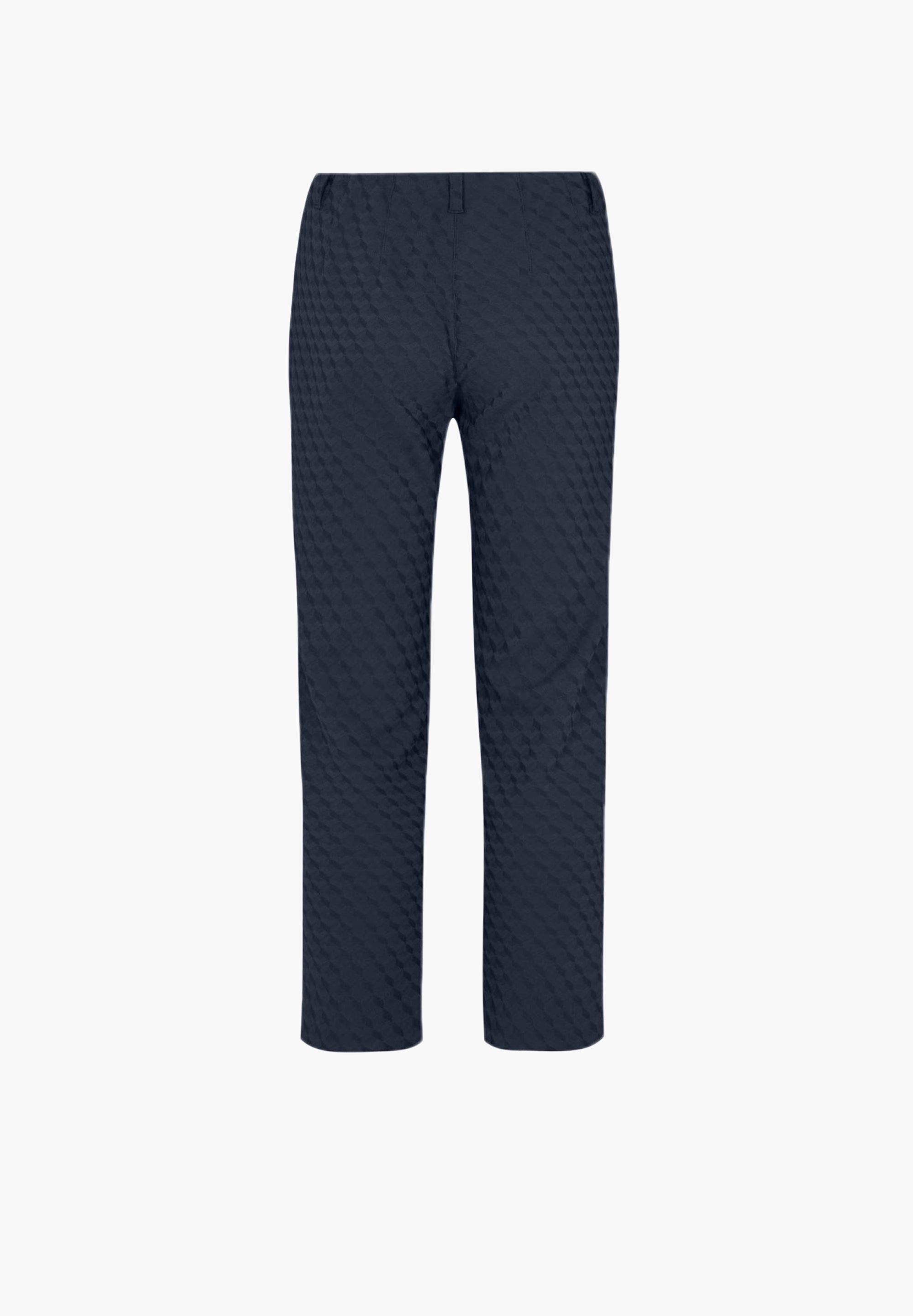 LAURIE Kelly Regular Crop Trousers REGULAR 49603 Navy Jacquard