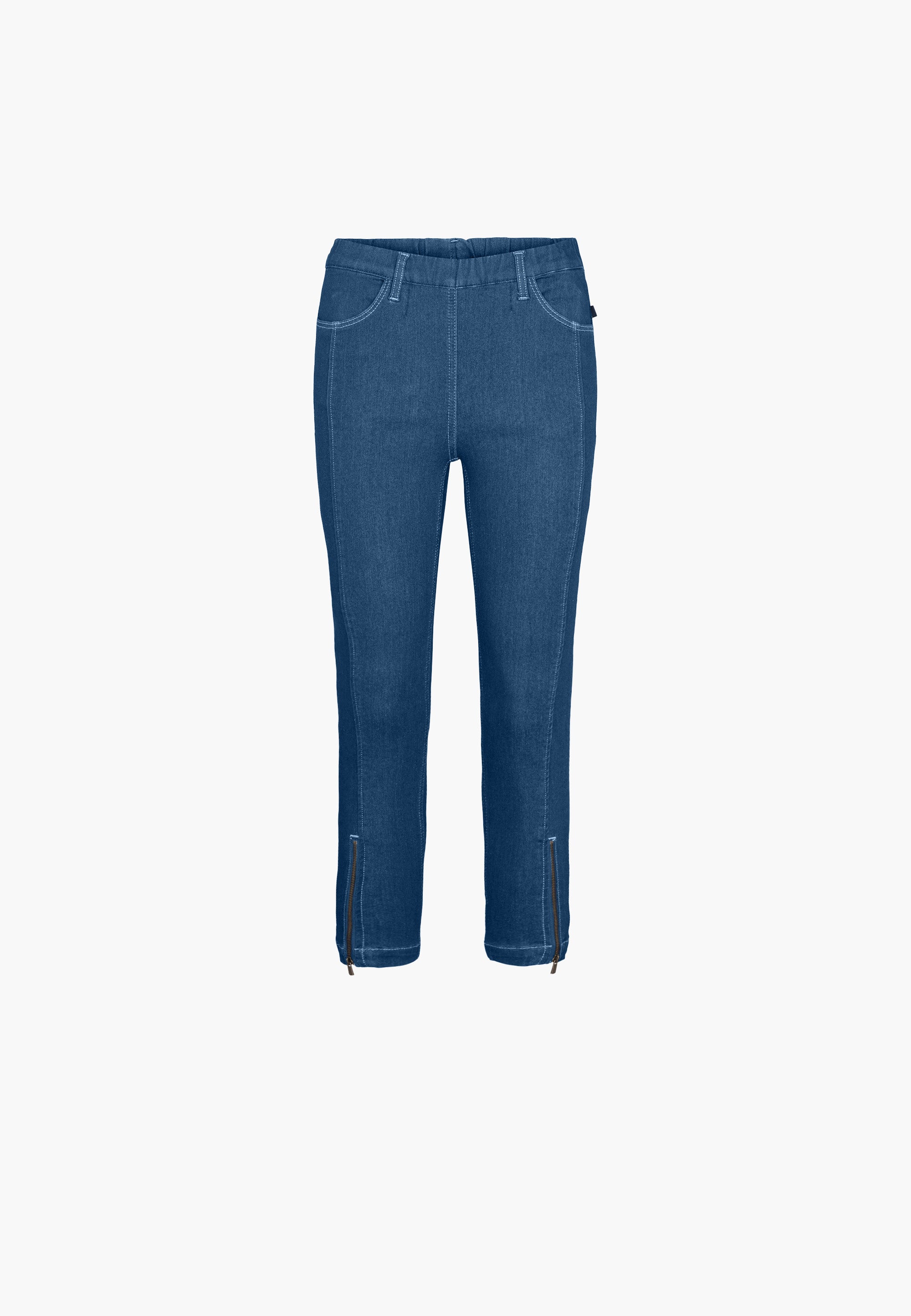 LAURIE  Piper Regular Crop Trousers REGULAR 49401 Blue Denim